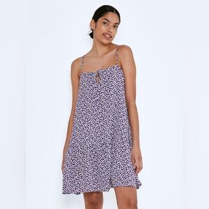 Noisy May Purple Floral midi dress. PTP 18